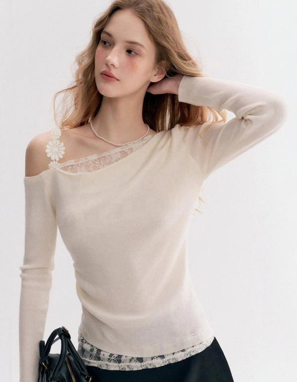 Lace Trim Top