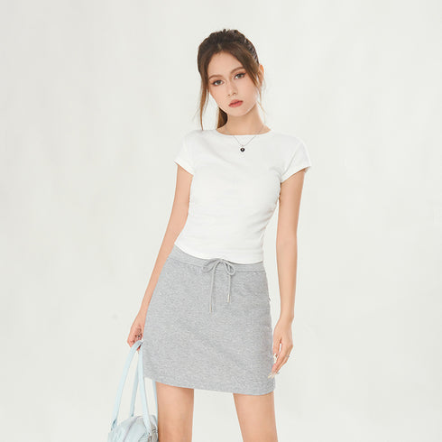 Waist-Slimming Casual Cotton Top