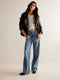Rhinestone Straight Jeans