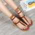 Retro cross strap flat Roman sandal