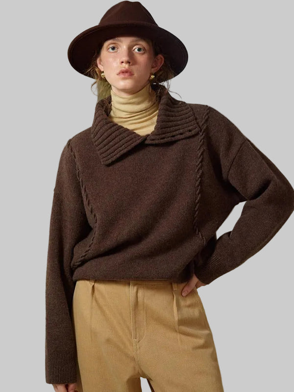 Cable Turtleneck Sweater