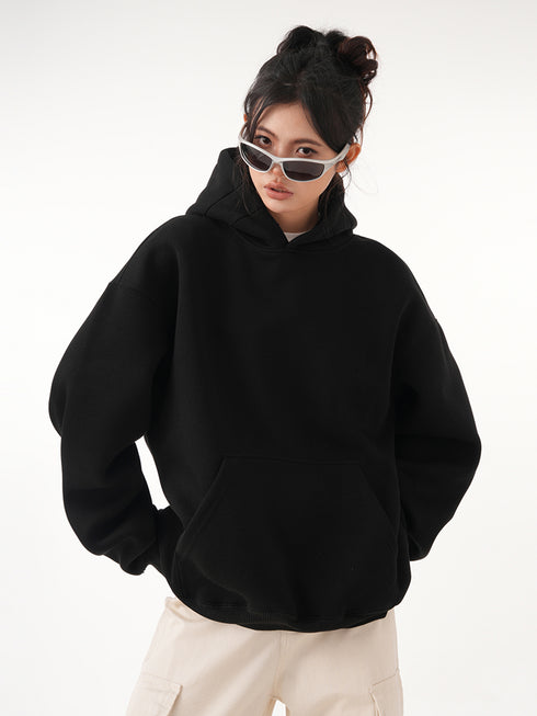 Short hooded sweatshirt