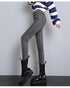 High-looking Smoky Gray High Waist Velvet Padded Jeans