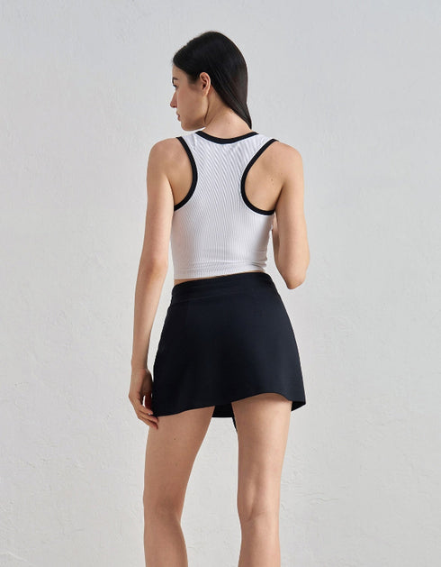 Mid-Rise Casual Skirt