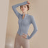 Women's Zippered Yoga Jacket Long Sleeve Fitness Top