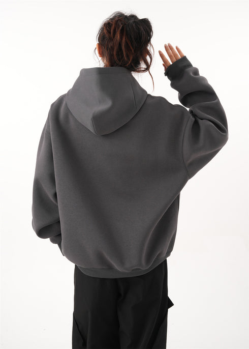 Short hooded sweatshirt