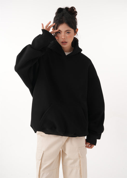 Short hooded sweatshirt