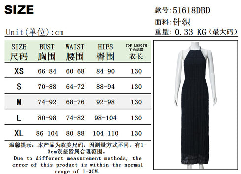 Backless Pleated Lace-up Long Dress