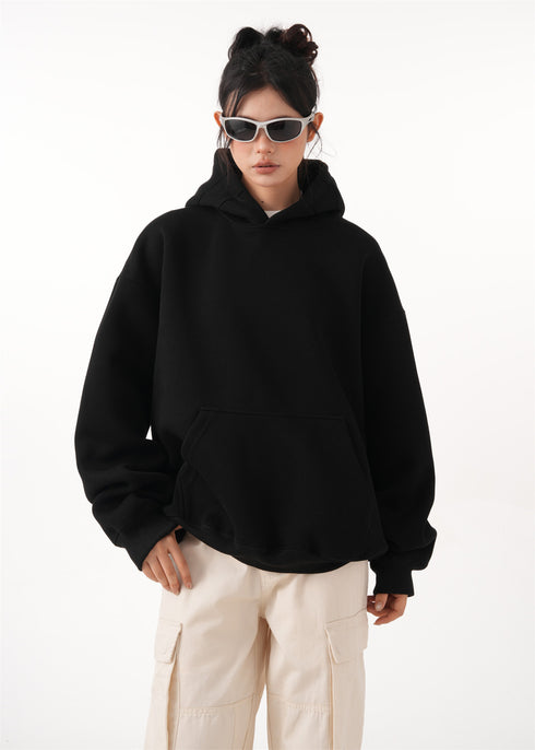 Short hooded sweatshirt