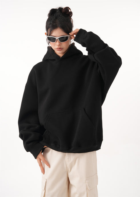 Short hooded sweatshirt