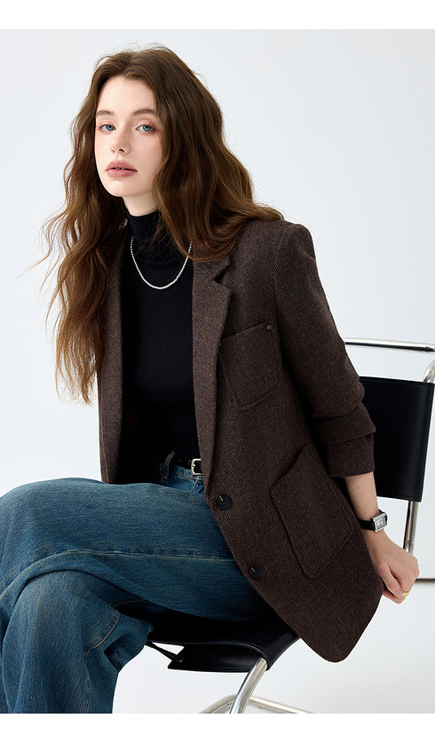 Woolen suit jacket