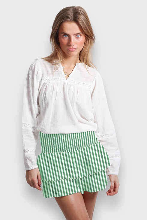 Skirt Casual Cake Skirt Stripesd Printed Short Skirt