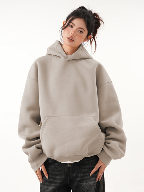 Short hooded sweatshirt
