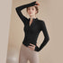 Women's Zippered Yoga Jacket Long Sleeve Fitness Top