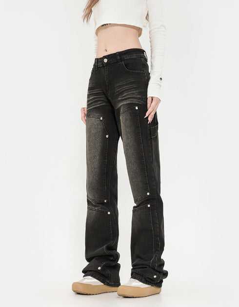 Straight Denim Jeans