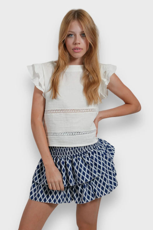 Skirt Casual Cake Skirt Stripesd Printed Short Skirt