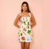 Sleeveless Fruit Mini Dress