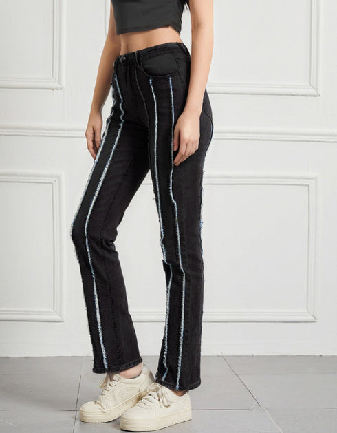 Slim-Fit Mid-Rise Stretch Jeans