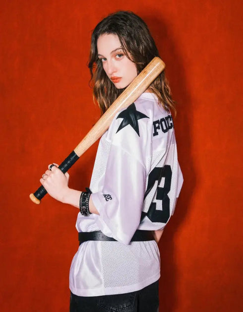 American hip-hop jersey T-shirt