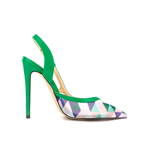 Women's Pointed-Toe Stiletto Slingback Heels