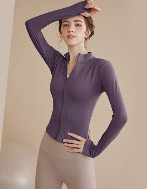 Zip-Front Fitted Jacket