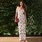 Cherry Print Sleeveless Maxi Dress