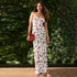 Cherry Print Sleeveless Maxi Dress