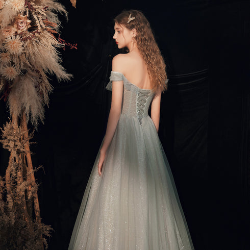 Blush Aura – Dalbina Bridesmaid Tulle Dress