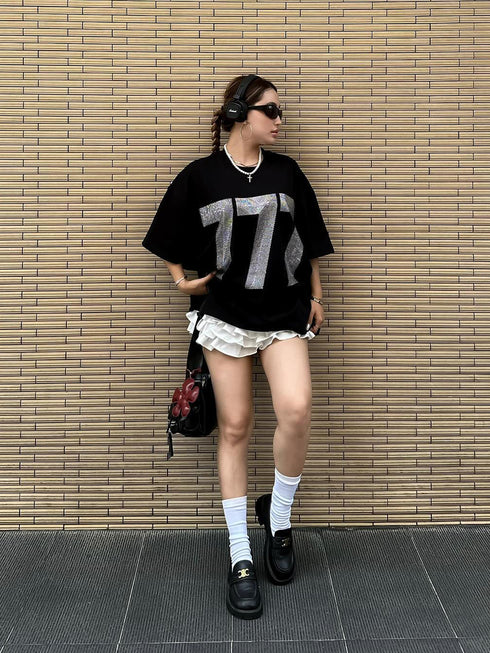 Digital printed pure cotton short-sleeved T-shirt