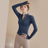 Women's Zippered Yoga Jacket Long Sleeve Fitness Top