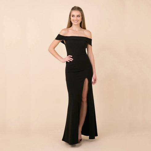 Classic Boat Neck Maxi Dress