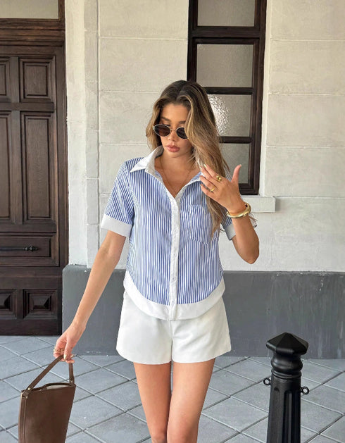 Striped Short Sleeve Shirt