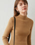 Ribbed High-Neck Knit Sweater