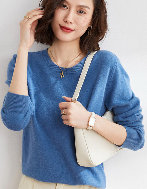 Round Neck Long Sleeve Sweater