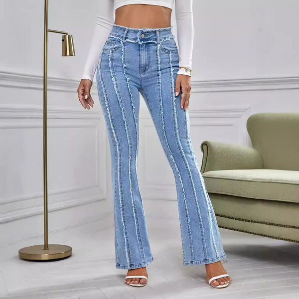 High Waist Flared Jeans
