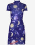 Celestial Allure Dress – Galaxy Night Edit Blue / L Mash Mini Dress