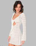 Crochet Chic Mini Dress – Hot Girl Style Hollow Out Summer Dress