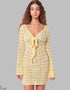 Crochet Chic Mini Dress – Hot Girl Style Light Yellow / L Hollow Out Summer Dress