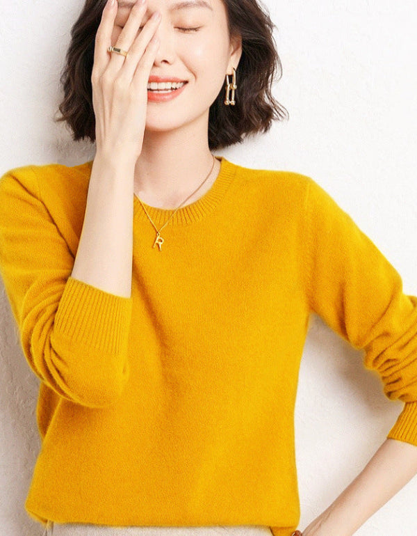 Round Neck Long Sleeve Sweater