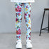 Girls' Spring And Autumn Thin Elastic Printed Pants