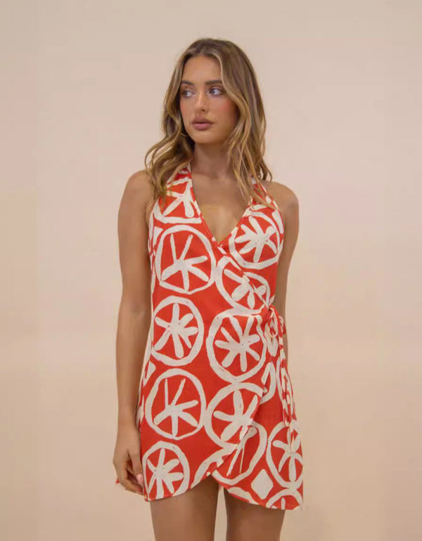 Halter Backless Mini Dress