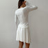 Women's Knitted Slim-fit Stretch Long Sleeve Short Skirt Two-piece Set