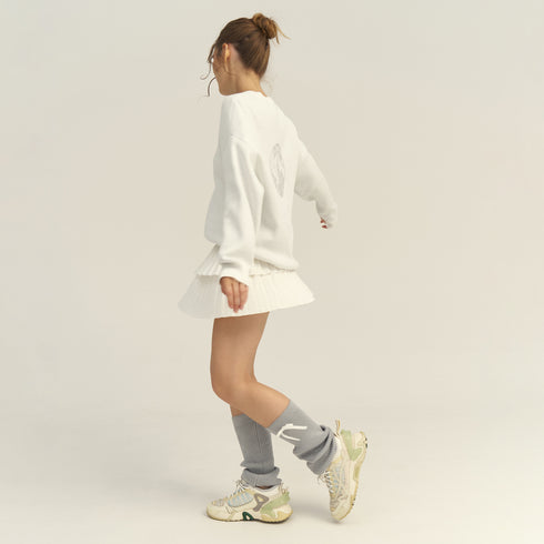 Letter Print Cozy Knit Sweater