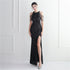 Banquet Temperament Long Backless Evening Gown Dress