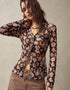 Floral Sheer Long Sleeve Top