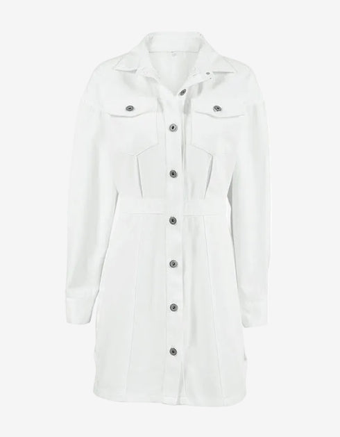 Denim Mini Shirt Dress