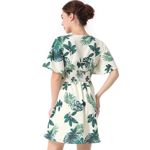Palm Kissed Mini Dress – Island Glow Drop