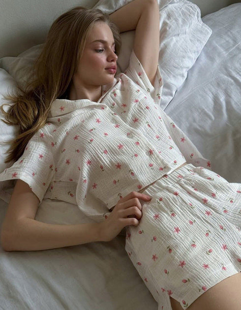 Printed Cotton Lounge Set