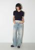 Women's Wide-leg Jeans Fashion High Waist Straight Pants