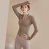 Women's Zippered Yoga Jacket Long Sleeve Fitness Top